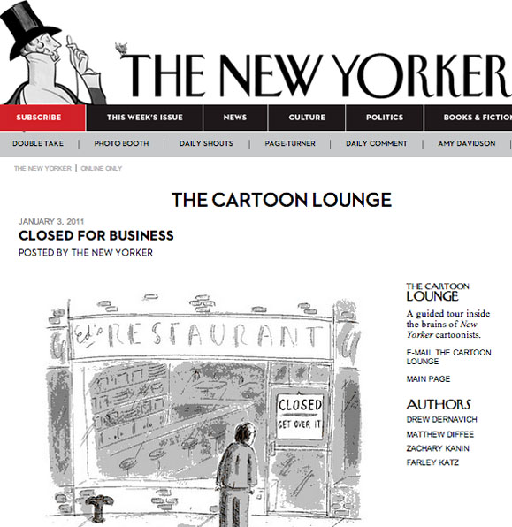 Most Frequently Rejected Entries In 'The New Yorker' Cartoon Caption  Contest | Thought Catalog