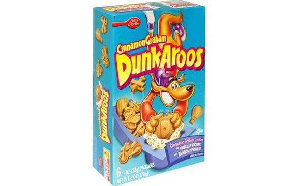 Dunkaroos Cinnamon Graham with Vanilla Frosting and Sprinkles, 6-Count Boxes (Pack of 14)