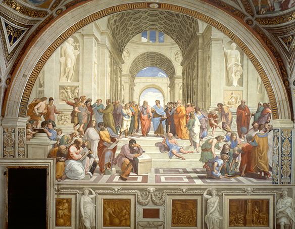 The School of Athens - fresco by Raffaello Sanzio