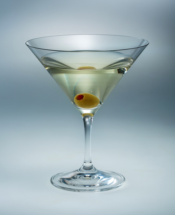 The martini glass is not just a symbol of cool: it literally trains you to be cool.  Keep it together, son, it whispers as you get increasingly lit.  (image via Shutterstock)