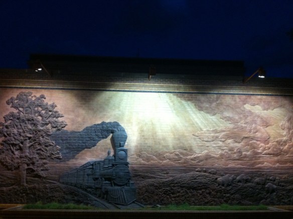 Brick mural by Jay Tschetter. Lincoln, NE.