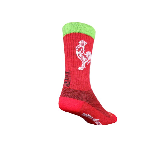SockGuy Wool Crew Sriracha Cycling/Running Socks (Amazon)