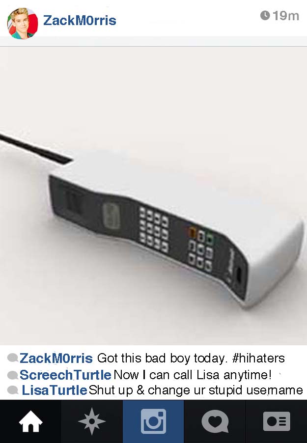 What If Zack Morris Had Instagram?