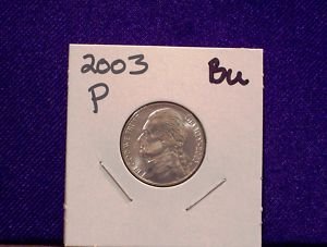 Philadelphia Mint Jefferson Nickel from 2003