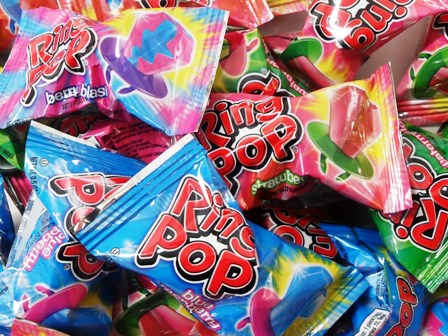 ORIGINAL RING POP. Assorted flavors. Individually wrapped. (24pcs per display unit) 