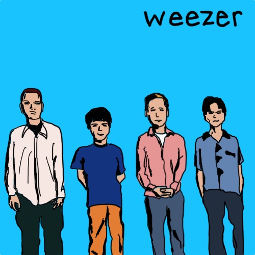 Amazon / Weezer - Blue Album Illustration by Rob Gunther