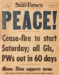 late january 1973 chi sun-times peace ceasefire