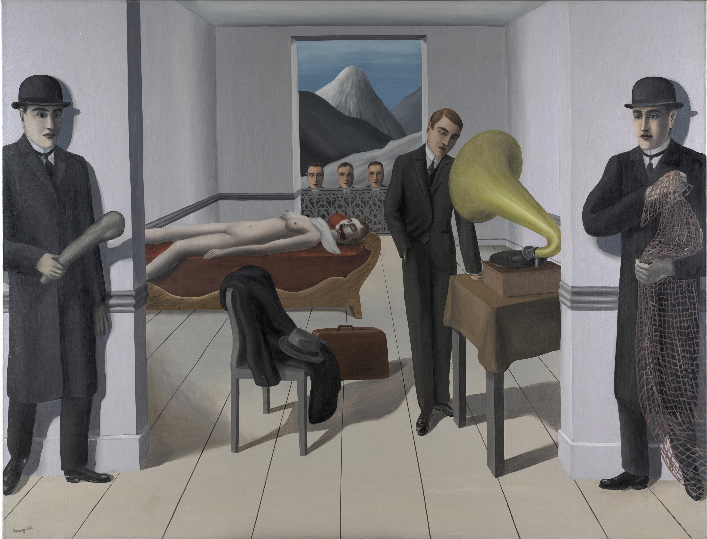 Menaced Assassin, René Magritte 