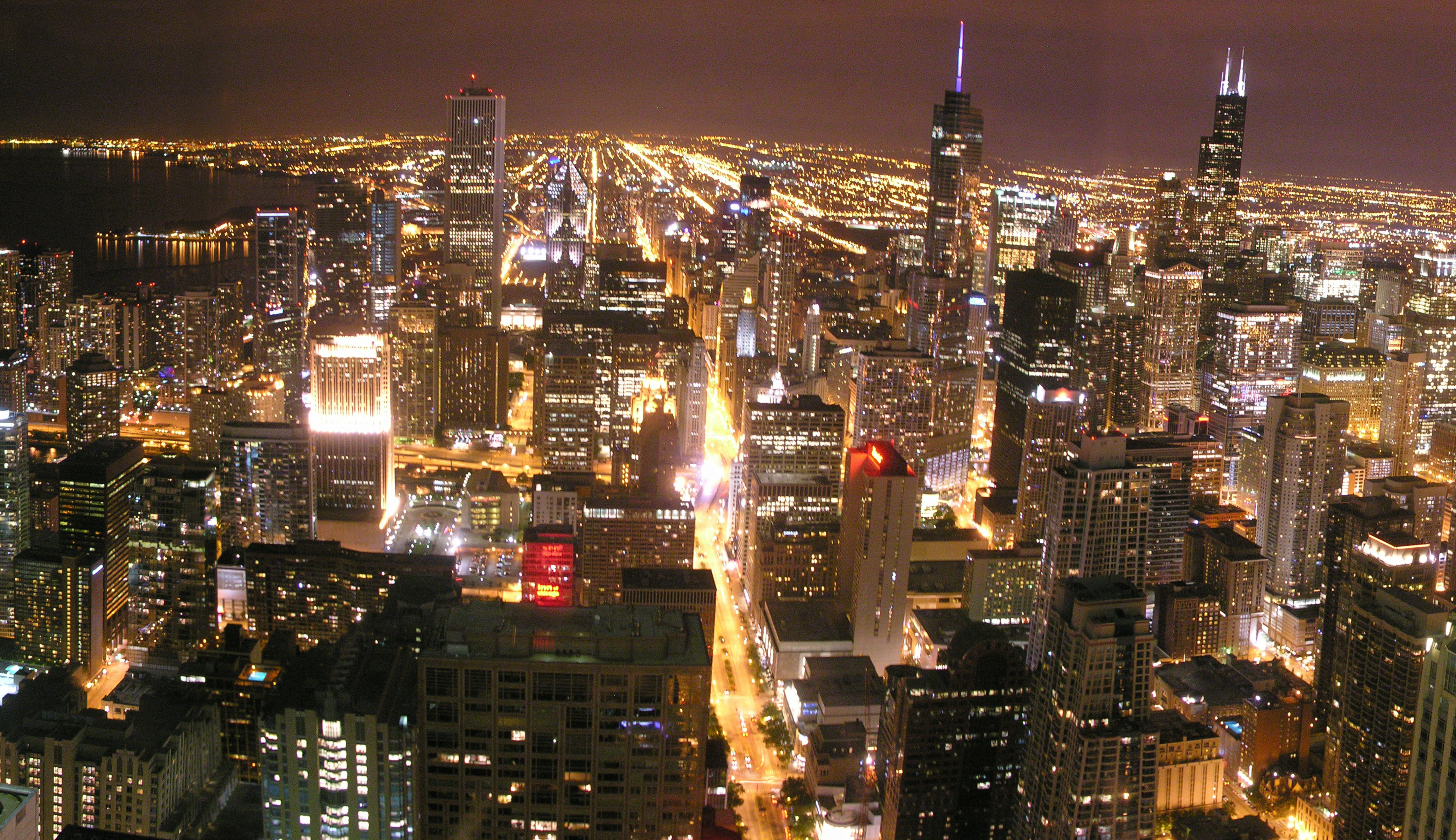 Chicago from the 96th floor of John Hancock Center. Credit: Lol19
