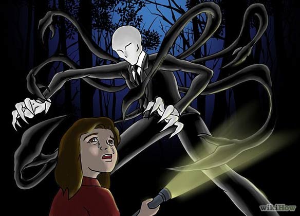 From “How to Draw Slender Man” on wikiHow.