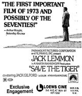 late may 1973 ad save the tiger