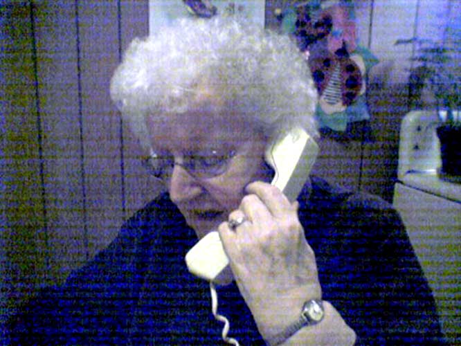 My aunt Marion McKay (née Parker) in 2005, age 84.