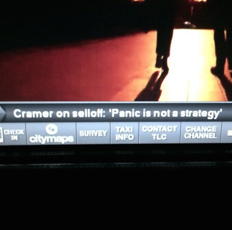 Panic is not a strategy