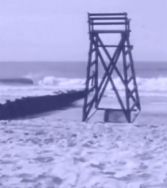 late july 1973 lifeguard's chair