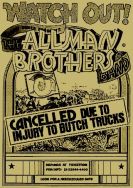 late sept 1973 allman bros canceled