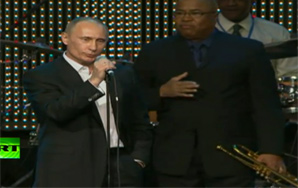 Vladimir Putin Fights Cancer by Singing “Blueberry Hill”