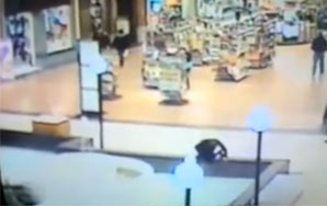 Girl Falls Into a Mall Fountain While Texting