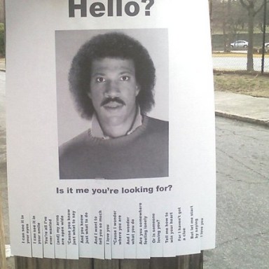 Did You Lose Lionel Richie?