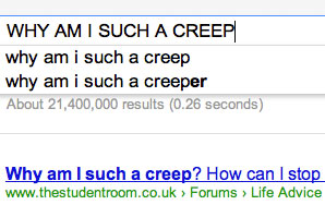 Why Everyone Needs To Just Accept That They’re A Giant Creeper On The Internet