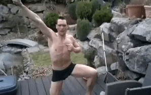 German Man Attempts To Jump Into Frozen Pool, Swearing Ensues