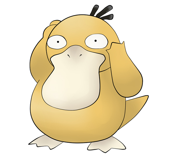 psyduck pokemon center