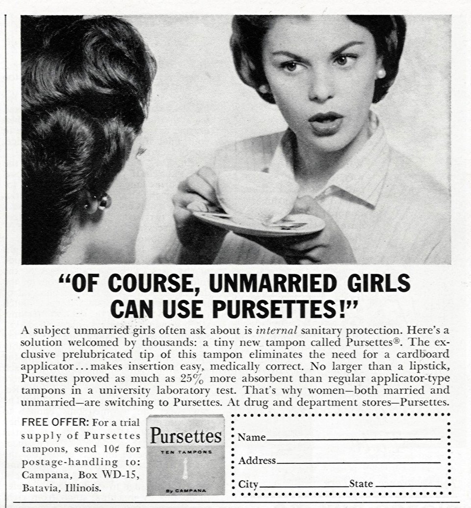 13 Vintage Tampon Ads That Are Perfectly Insane Thought Catalog