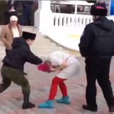 Pussy Riot Detained, Horsewhipped And Beaten By Cossacks For Protest During Sochi Olympics