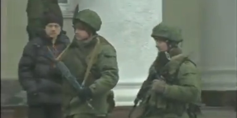 Here’s A Bunch Of Russian Soldiers Pretending Not To Be Russian Soldiers