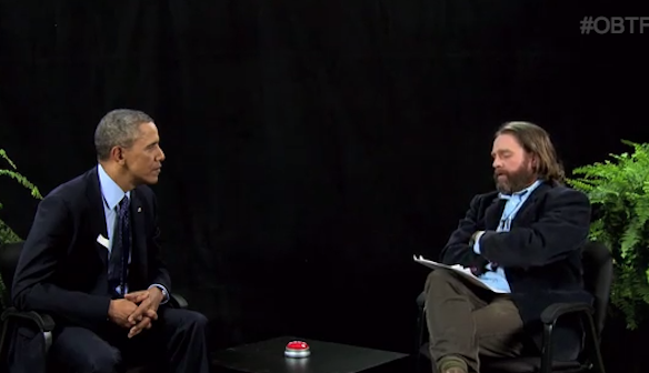 You Must Watch Zach Galifianakis Interview President Obama On ‘Between Two Ferns’