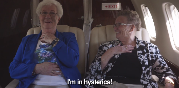 These Two Old Ladies Flying For The First Time Might Be The Most Adorable Humans Ever