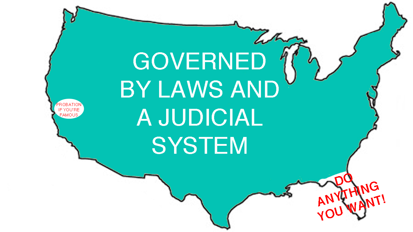 A Simple United States Map Showing How Laws Are Enforced In Each State