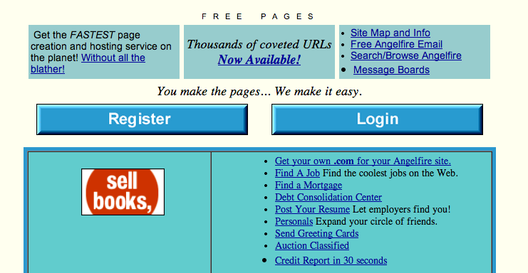 11 Familiar Internet Homepages From The 90s That Will Make You Laugh Out Loud
