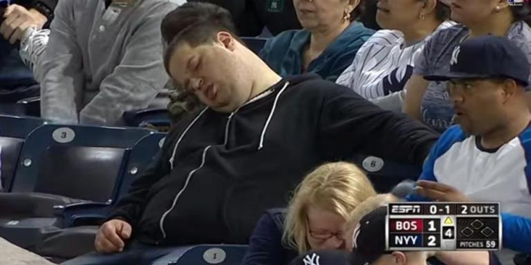 Why The ‘Napping Fan’ Andrew Rector Gives Americans & Yankees Fans A Bad Name