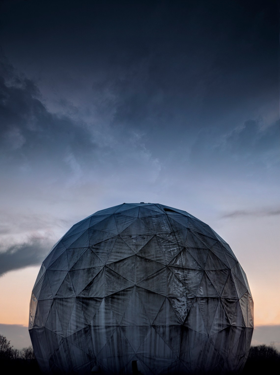 Radar Dome Exterior. Photograph by Forgotten Heritage Photography. Used with permission.