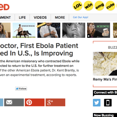 Ebola Found In Pages Of BuzzFeed