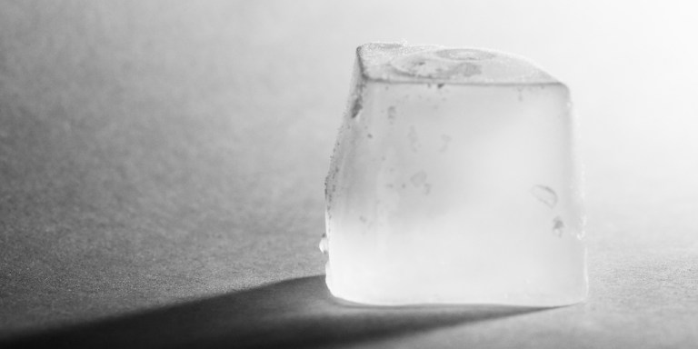 My Friend Has An Ice Cube That Never Really Melts, So We Did Something With It