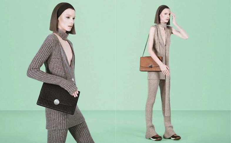 Marc Jacobs Fall 2014 campaign shot by David Sims, featuring Julia Nobis and Waleska Gorczevski.