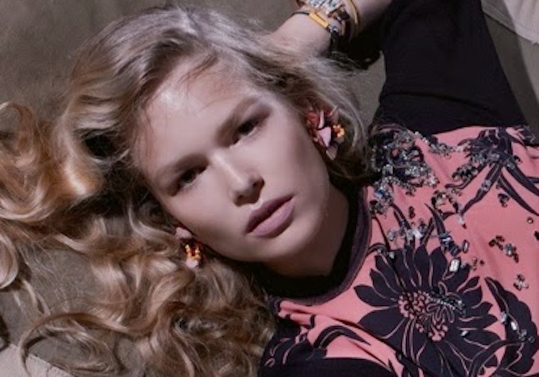 Anna Ewers for Prada's Resort 2015 campaign shot by Steven Meisel.
