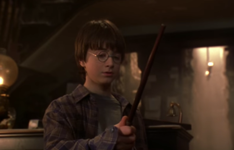 That feel when you grab your first wand. Harry Potter And The Sorcerer's Stone