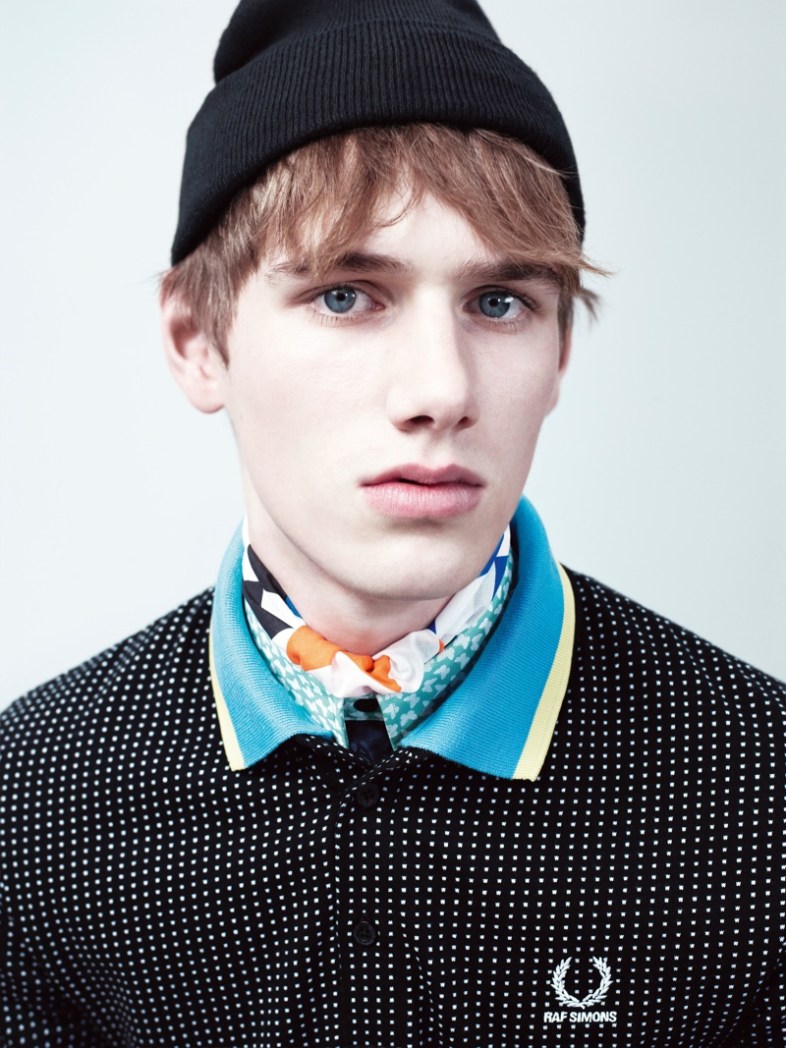 Raf Simons for Fred Perry campaign, spring/summer 2014, shot by Willy Vanderperre.