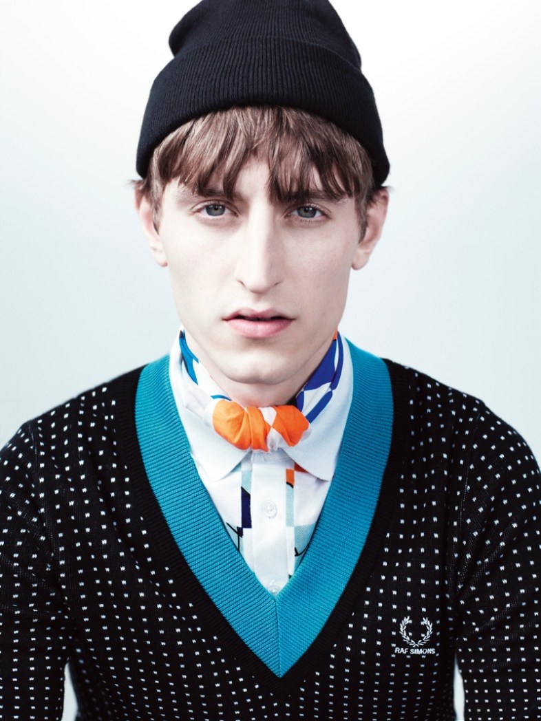 Raf Simons for Fred Perry campaign, spring/summer 2014, shot by Willy Vanderperre.