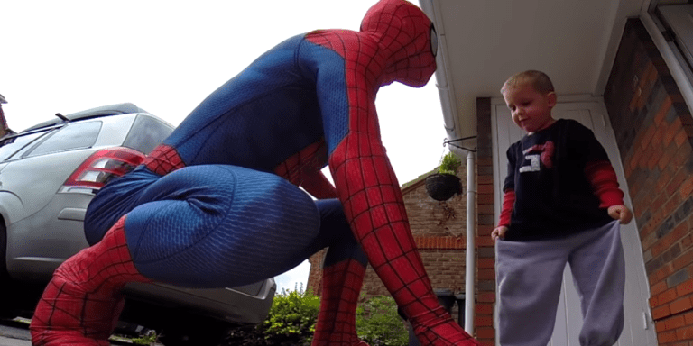 This Superhero Dad Dressed Up As Spiderman For His 5-Year-Old Son, Who Has Only One Year To Live