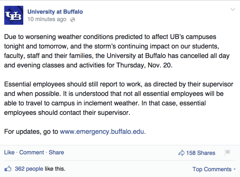 Facebook / University At Buffalo