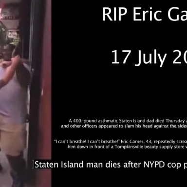 Cops Who Choked Eric Garner Not Indicted, Killing Black Men For Any Reason Now Apparently Legal In NYC