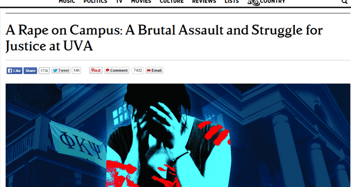 Rolling Stone Says Trust In Alleged Gang Rape Victim “Was Misplaced,” Retreats From Story