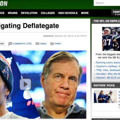 Mainstream Coverage Of The New England Patriots, Deflated Balls Story