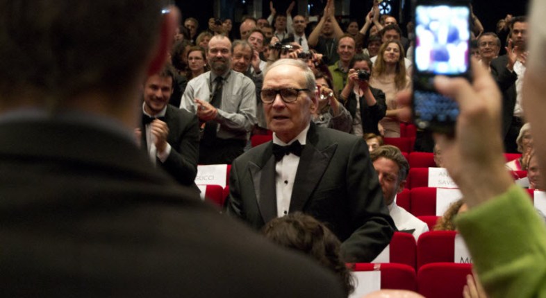 Ennio Morricone in Cannes, by LucaChp, licensed under CC BY-SA 3.0