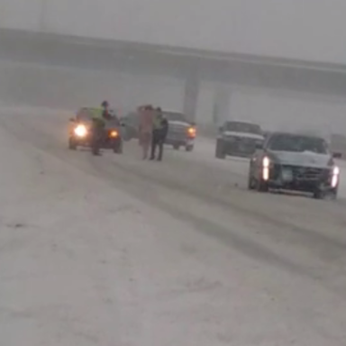 Watch What Happens When This Naked Man Strolls Down The Interstate In A Cowboy Hat During A Blizzard