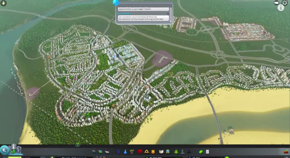 The purple spots are pollution. Youtube