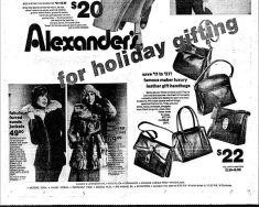 alexander's ad handbags